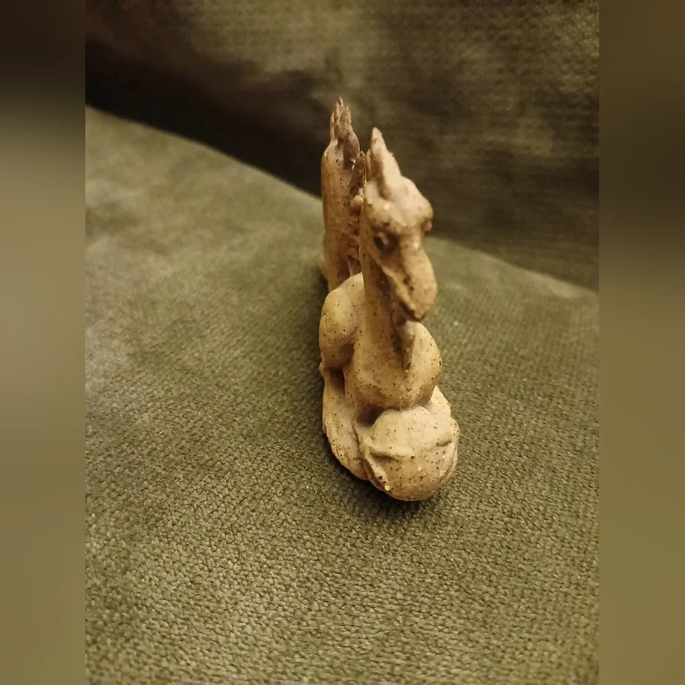 Ceramic small Dragon Figurine - Tan